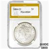 Image 1 : 1884-CC Morgan Silver Dollar PGA MS64