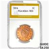Image 1 : 1816 Coronet Head Large Cent PGA MS64+