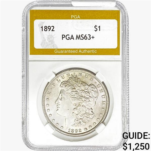 1892 Morgan Silver Dollar PGA MS63+