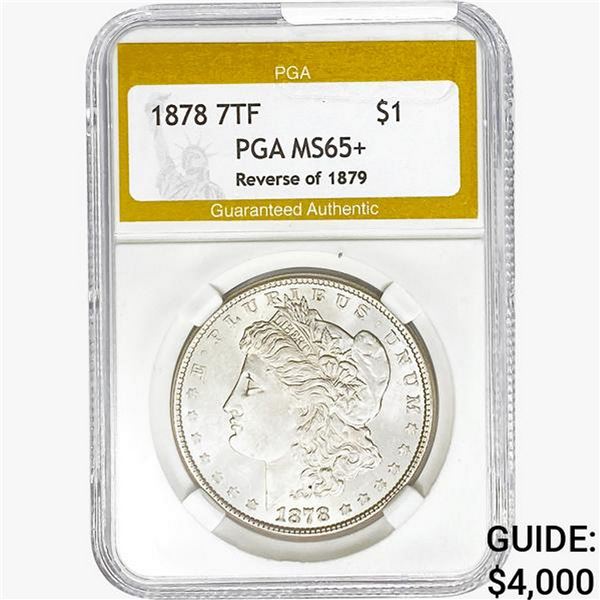 1878 Morgan Silver Dollar PGA MS65+ REV 79