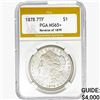 Image 1 : 1878 Morgan Silver Dollar PGA MS65+ REV 79