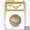 Image 1 : 1818/7 Capped Bust Half Dollar PGA MS61 Detail
