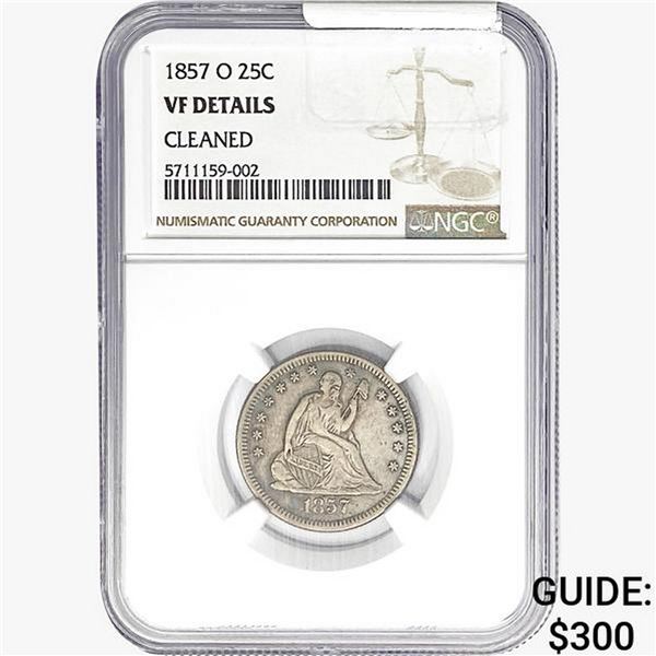 1857-O Seated Liberty Quarter NGC VFDetails