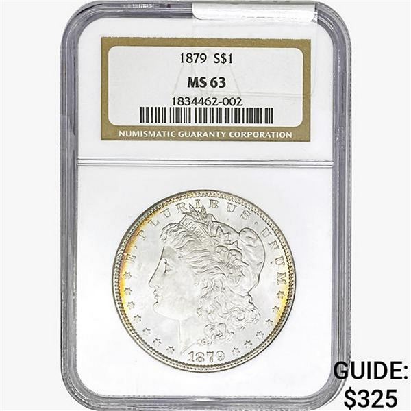 1879 Morgan Silver Dollar NGC MS63