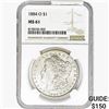 Image 1 : 1884-O Morgan Silver Dollar NGC MS61