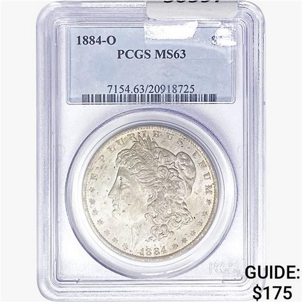 1884-O Morgan Silver Dollar PCGS MS63