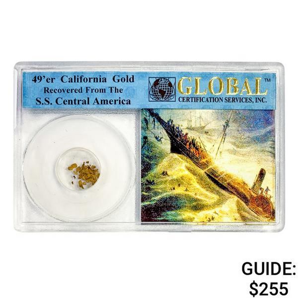 1857 49er CA Pinch of Gold S.S. Shipwreck Cen. Am.