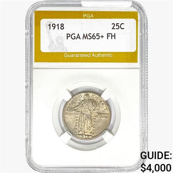 1918 Standing Liberty Quarter PGA MS65+ FH