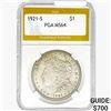 Image 1 : 1921-S Morgan Silver Dollar PGA MS64