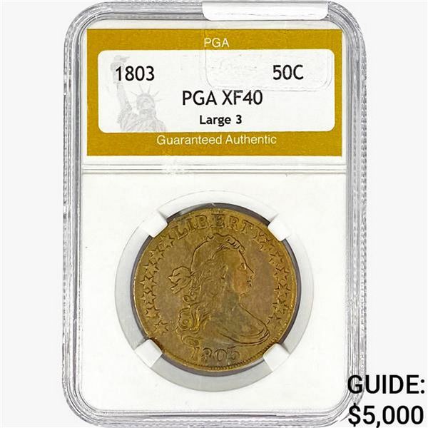 1803 Draped Bust Half Dollar PGA XF40