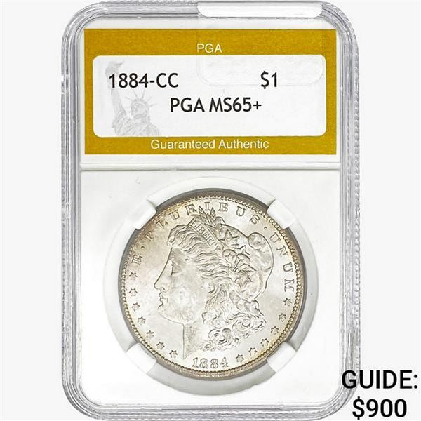 1884-CC Morgan Silver Dollar PGA MS65+
