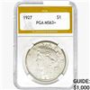 Image 1 : 1927 Silver Peace Dollar PGA MS63+