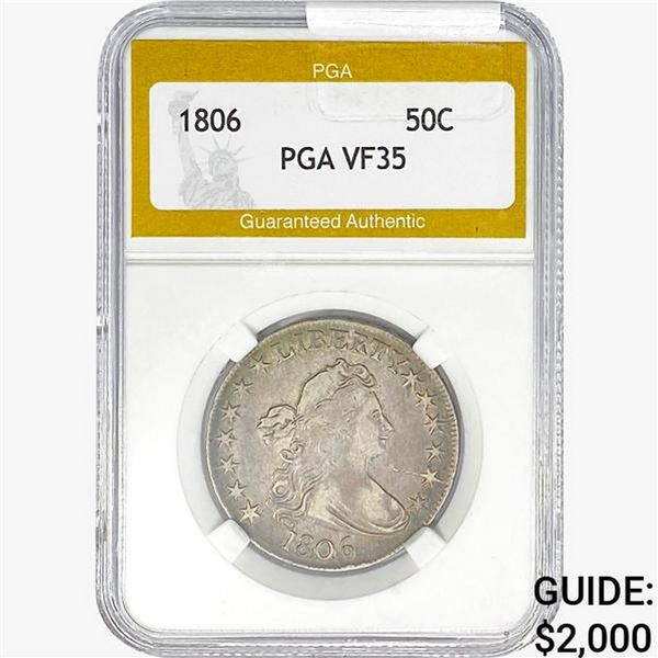 1906 Draped Bust Half Dollar PGA VF35