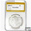Image 1 : 1900-O Morgan Silver Dollar PGA MS66