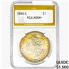 1890-S Morgan Silver Dollar PGA MS64+