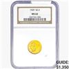 Image 1 : 1929 $2.50 Gold Quarter Eagle NGC MS62