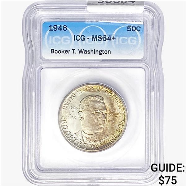 1946 Booker T Half Dollar ICG MS64+
