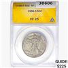 1938-D Walking Liberty Half Dollar ANACS VF25
