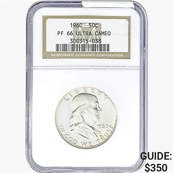 1960 Franklin Half Dollar NGC PF66 ULTRA CAMEO