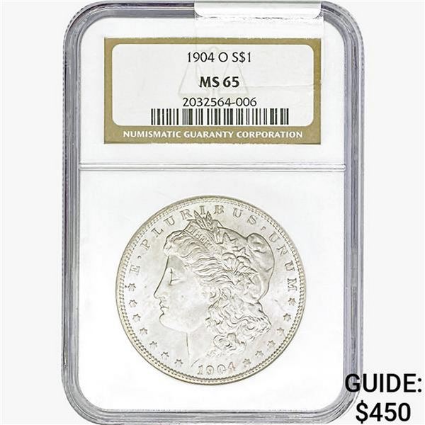 1904-O Morgan Silver Dollar NGC MS65