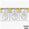 [3] 1886-1887 Morgan Silver Dollar ANACS AU/MS58-61