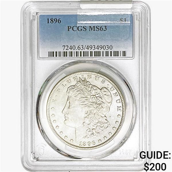 1896 Morgan Silver Dollar PCGS MS63