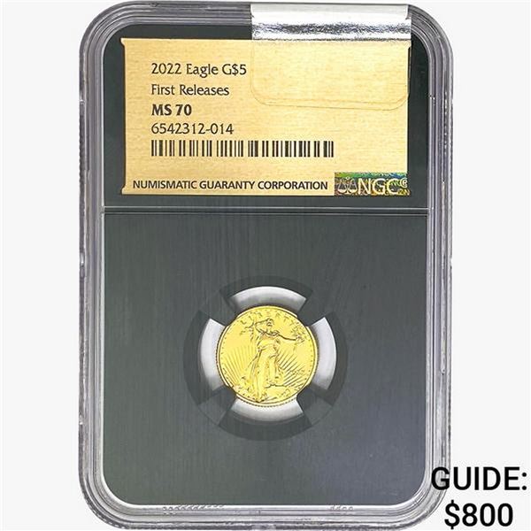 2022 1/10oz $5 AGE NGC MS70 Final Releases