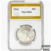 1942 Walking Liberty Half Dollar PGA PR64