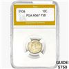 Image 1 : 1936 Mercury Silver Dime PGA MS67 FSB