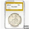 1874-S Silver Trade Dollar PGA MS64