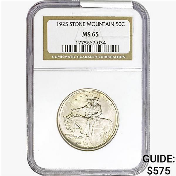 1925 Stone Mountain Half Dollar NGC MS65