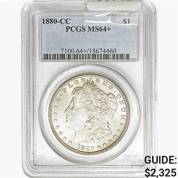 1880-CC Morgan Silver Dollar PCGS MS64+