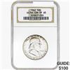 1962 Franklin Half Dollar NGC PF65 ULTRA CAM
