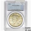 1928 Silver Peace Dollar PCGS MS62