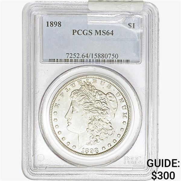 1898 Morgan Silver Dollar PCGS MS64