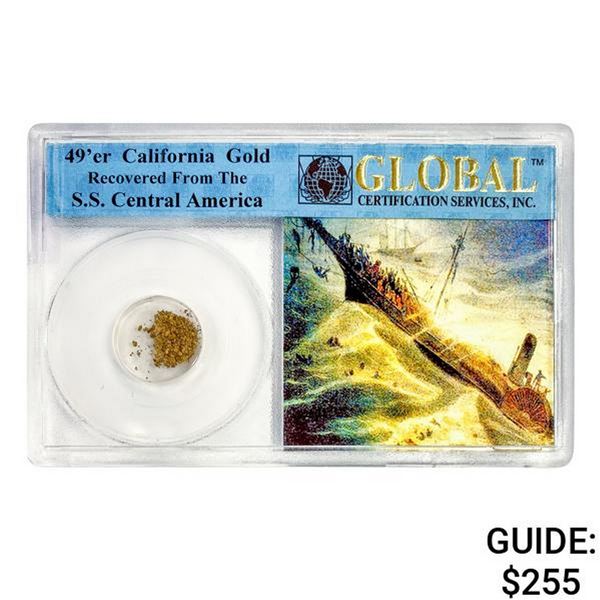 1857 49er CA Pinch of Gold S.S. Shipwreck Cen. Am.