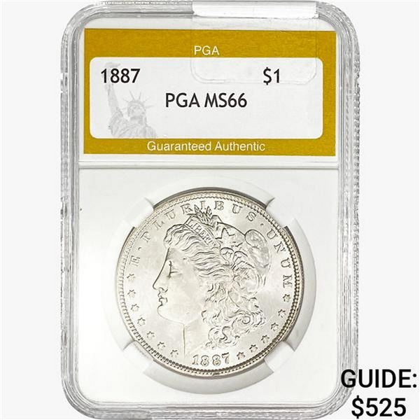 1887 Morgan Silver Dollar PGA MS66