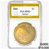 1880 Morgan Silver Dollar PGA MS66+ Rainbow