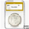1891 Morgan Silver Dollar PGA MS64