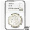 Image 1 : 1882-CC Morgan Silver Dollar NGC MS62