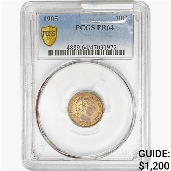 1905 Barber Dime PCGS PR64