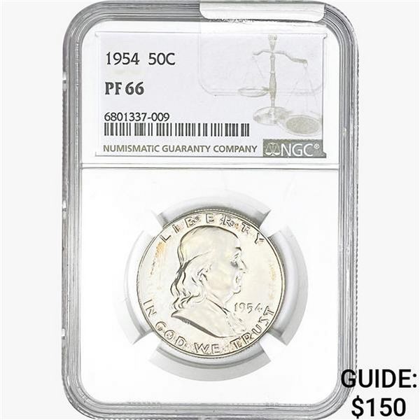 1954 Franklin Half Dollar NGC PF66