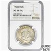 Image 1 : 1953-D Franklin Half Dollar NGC MS66 FBL