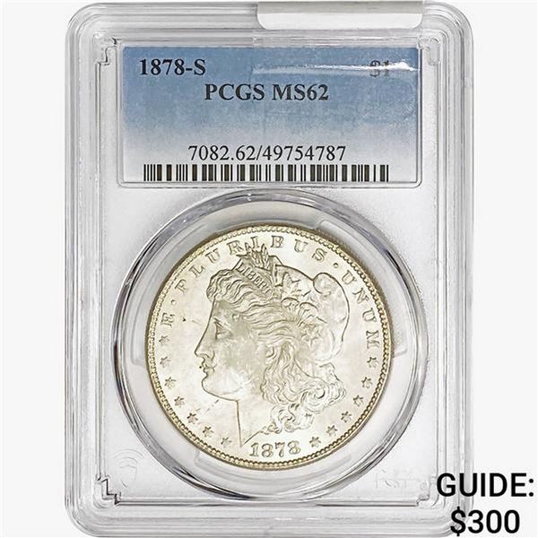 1878-S Morgan Silver Dollar PCGS MS62