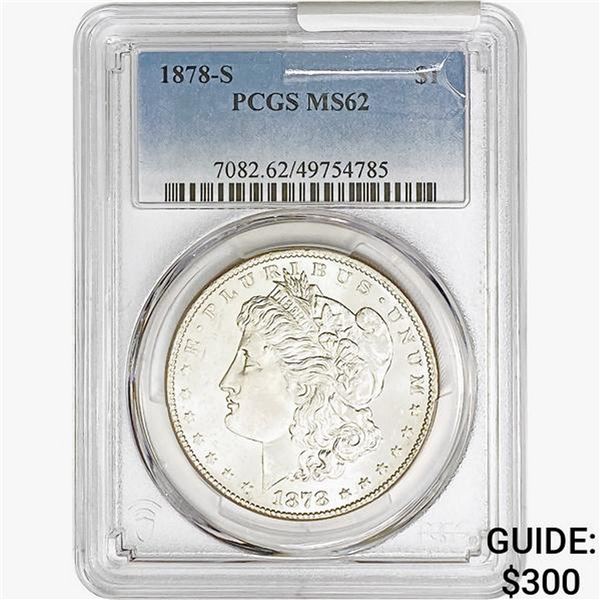 1878-S Morgan Silver Dollar PCGS MS62