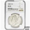 Image 1 : 1880-O Morgan Silver Dollar NGC MS60
