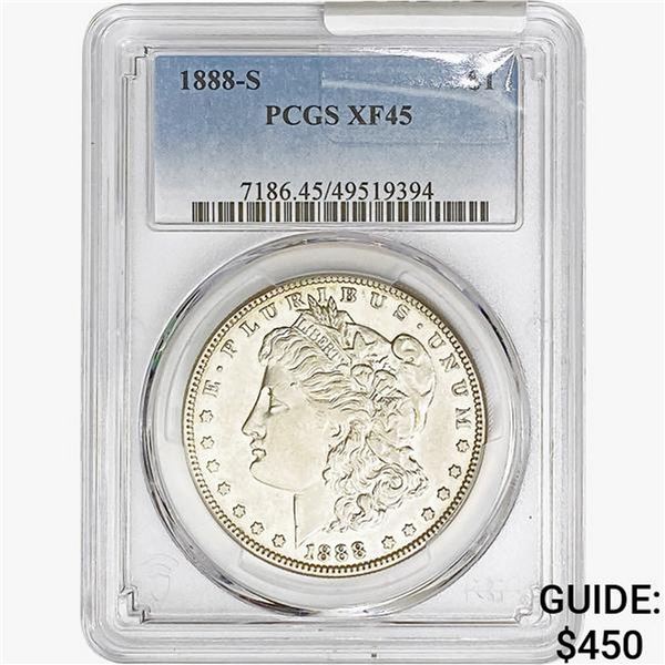 1888-S Morgan Silver Dollar PCGS XF45