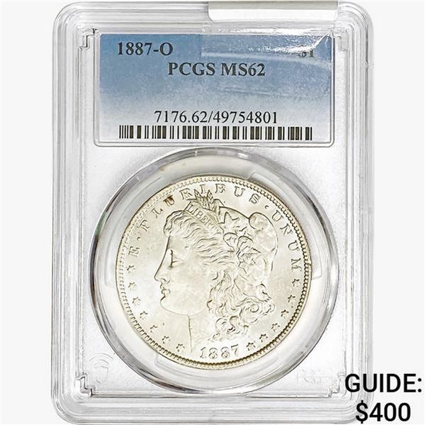 1887-O Morgan Silver Dollar PCGS MS62