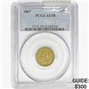 Image 1 : 1867 Nickel Three Cent PCGS AU58