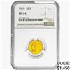 Image 1 : 1910 $2.50 Gold Quarter Eagle NGC MS61
